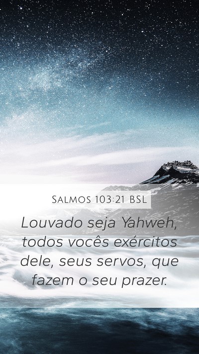 Salmos 103:21 BSL Bible Verse Image