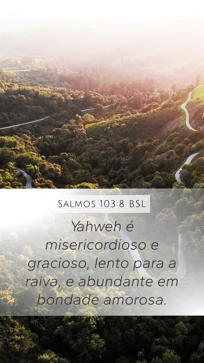 Salmos 103:8 BSL Bible Verse Image