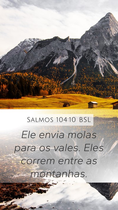 Salmos 104:10 BSL Bible Verse Image