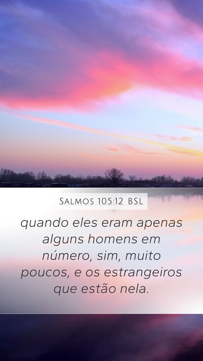 Salmos 105:12 BSL Bible Verse Image
