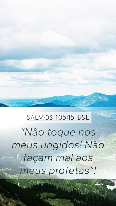 Salmos 105:15 BSL Bible Verse Image