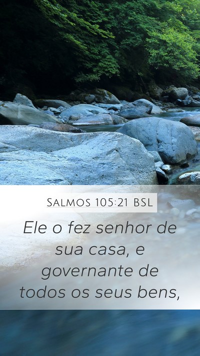Salmos 105:21 BSL Bible Verse Image