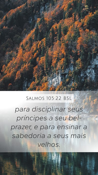 Salmos 105:22 BSL Bible Verse Image