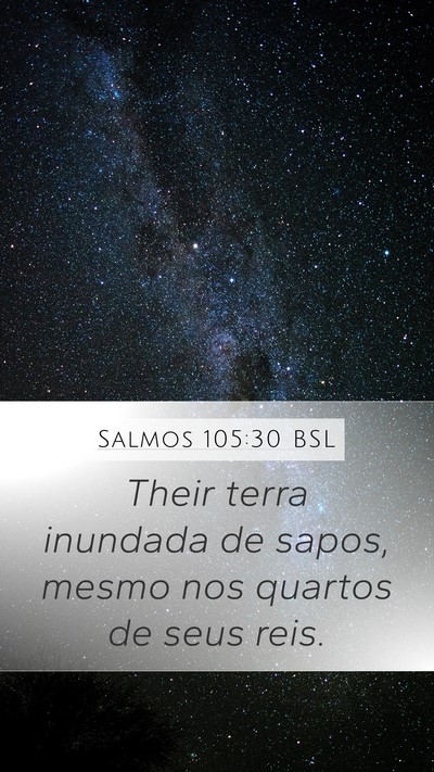 Salmos 105:30 BSL Bible Verse Image