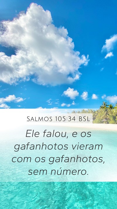 Salmos 105:34 BSL Bible Verse Image