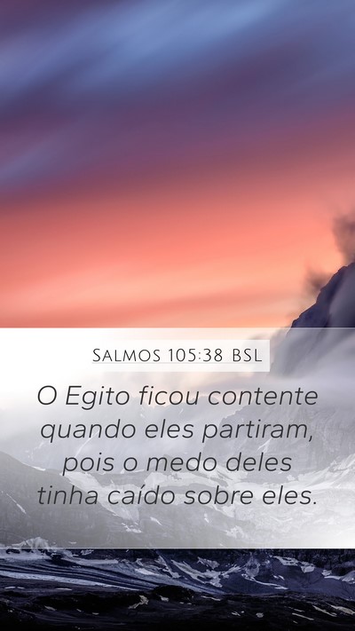 Salmos 105:38 BSL Bible Verse Image