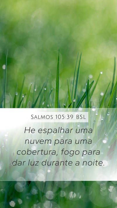 Salmos 105:39 BSL Bible Verse Image