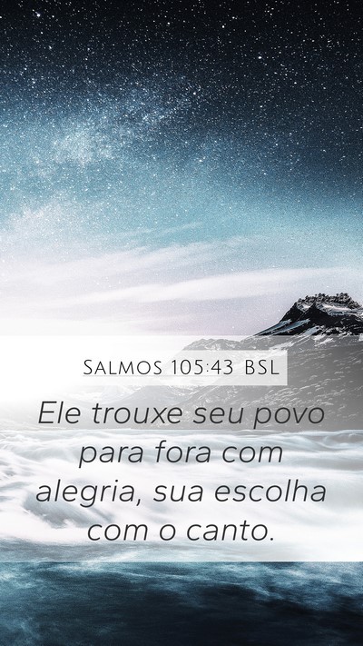 Salmos 105:43 BSL Bible Verse Image