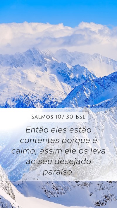 Salmos 107:30 BSL Bible Verse Image