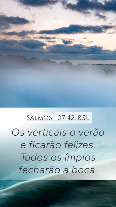 Salmos 107:42 BSL Bible Verse Image