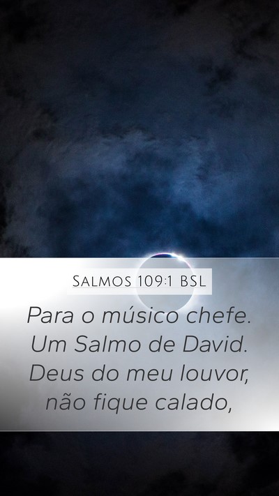 Salmos 109:1 BSL Bible Verse Image