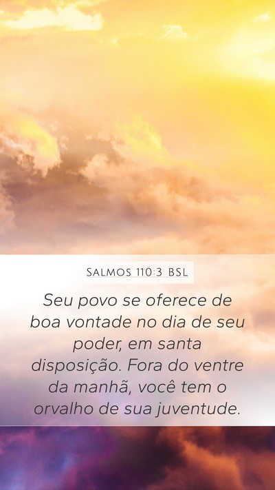 Salmos 110:3 BSL Bible Verse Image