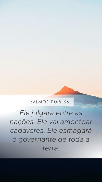 Salmos 110:6 BSL Bible Verse Image