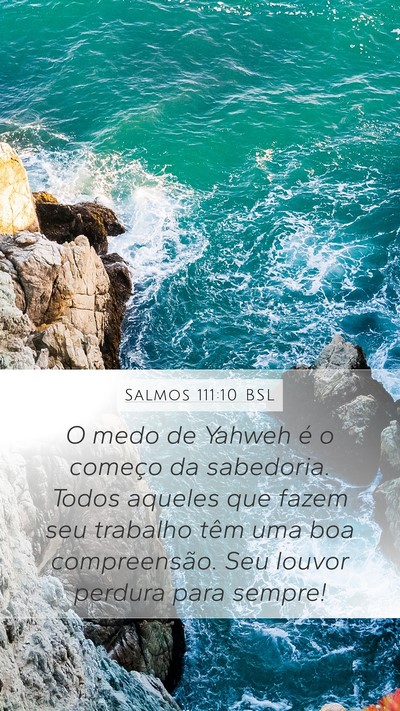 Salmos 111:10 BSL Bible Verse Image