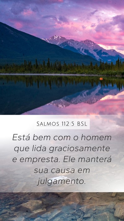 Salmos 112:5 BSL Bible Verse Image