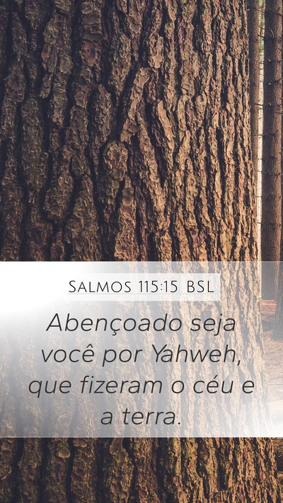 Salmos 115:15 BSL Bible Verse Image