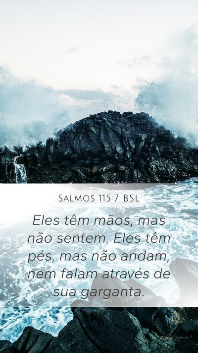 Salmos 115:7 BSL Bible Verse Image