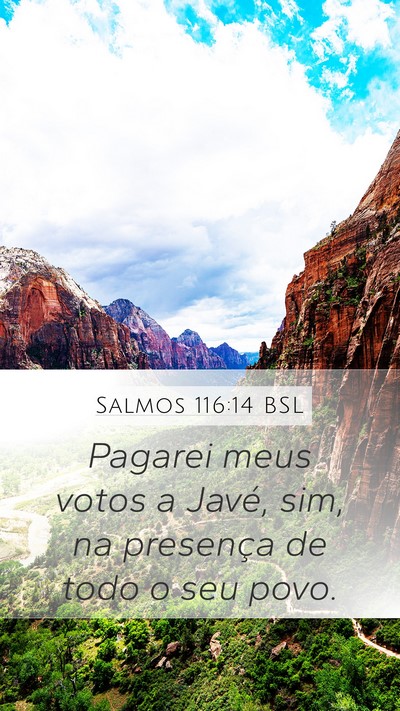 Salmos 116:14 BSL Bible Verse Image