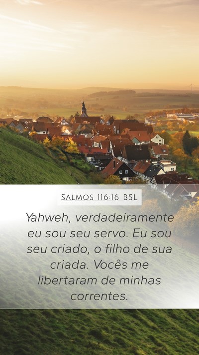Salmos 116:16 BSL Bible Verse Image