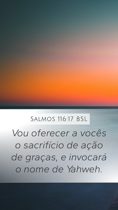 Salmos 116:17 BSL Bible Verse Image