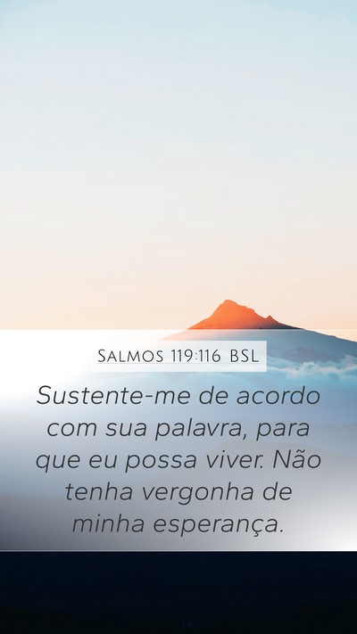 Salmos 119:116 BSL Bible Verse Image