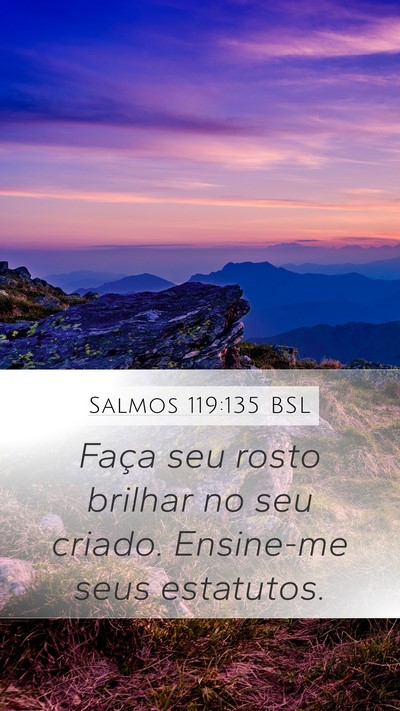 Salmos 119:135 BSL Bible Verse Image