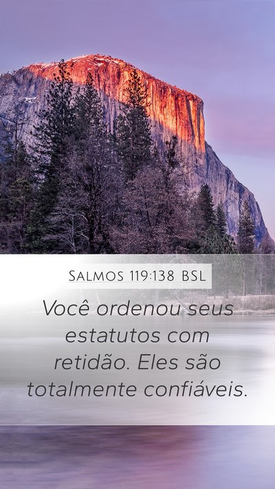 Salmos 119:138 BSL Bible Verse Image