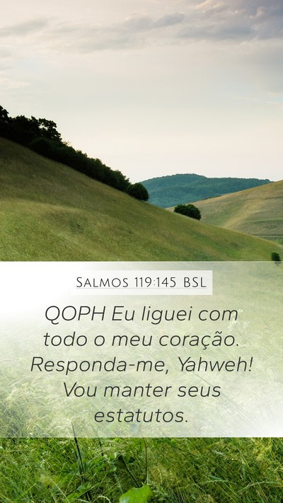 Salmos 119:145 BSL Bible Verse Image