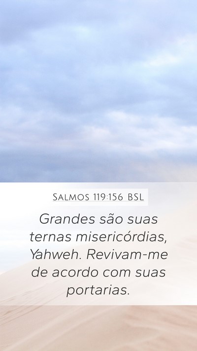 Salmos 119:156 BSL Bible Verse Image