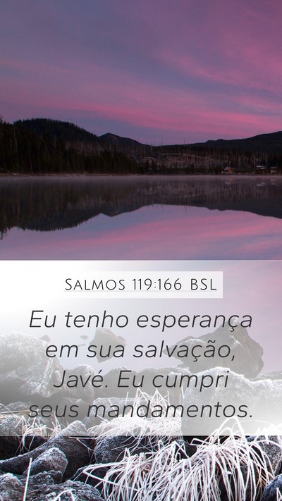 Salmos 119:166 BSL Bible Verse Image