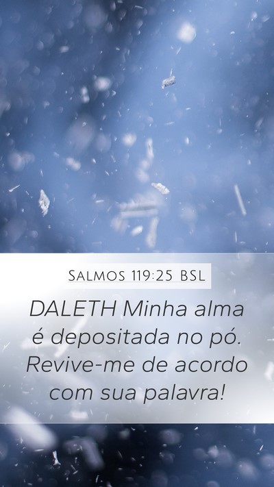 Salmos 119:25 BSL Bible Verse Image