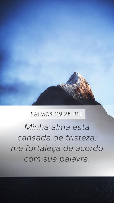 Salmos 119:28 BSL Bible Verse Image