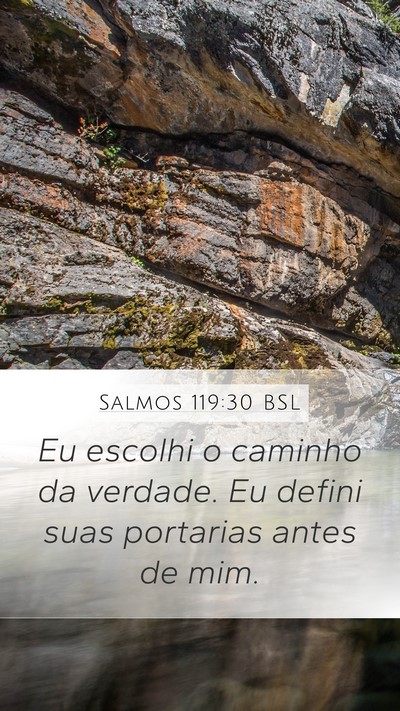 Salmos 119:30 BSL Bible Verse Image
