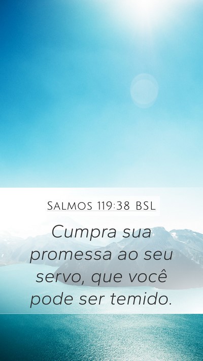 Salmos 119:38 BSL Bible Verse Image
