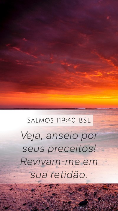 Salmos 119:40 BSL Bible Verse Image