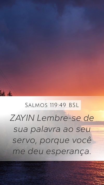 Salmos 119:49 BSL Bible Verse Image