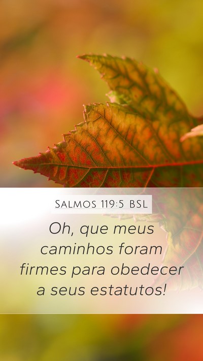 Salmos 119:5 BSL Bible Verse Image