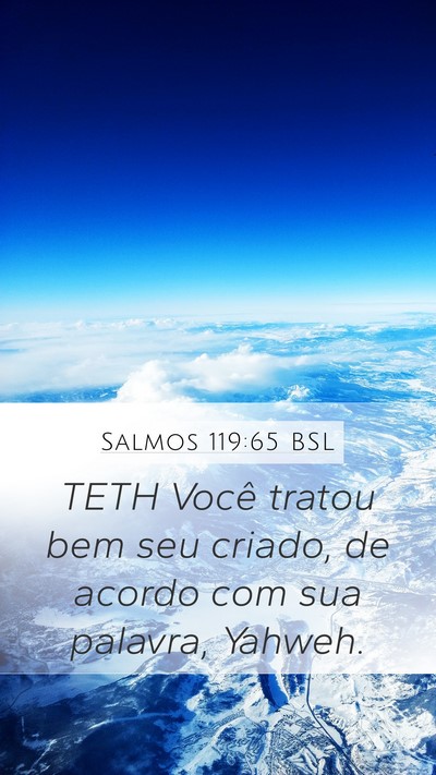 Salmos 119:65 BSL Bible Verse Image