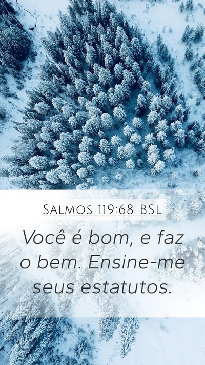 Salmos 119:68 BSL Bible Verse Image