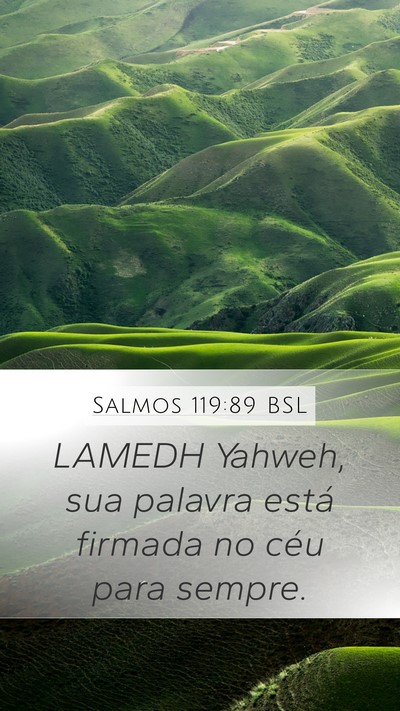 Salmos 119:89 BSL Bible Verse Image