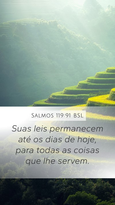 Salmos 119:91 BSL Bible Verse Image