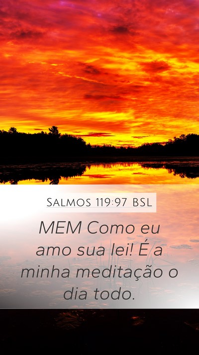 Salmos 119:97 BSL Bible Verse Image