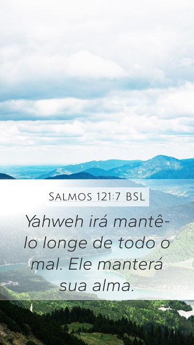 Salmos 121:7 BSL Bible Verse Image