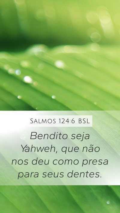 Salmos 124:6 BSL Bible Verse Image