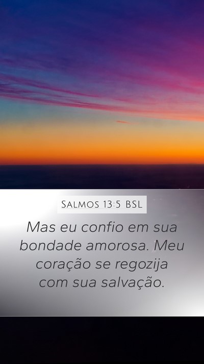 Salmos 13:5 BSL Bible Verse Image