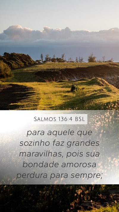 Salmos 136:4 BSL Bible Verse Image