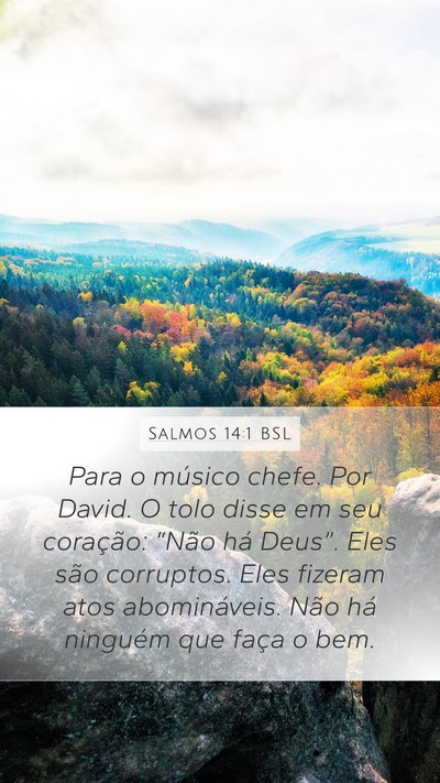 Salmos 14:1 BSL Bible Verse Image