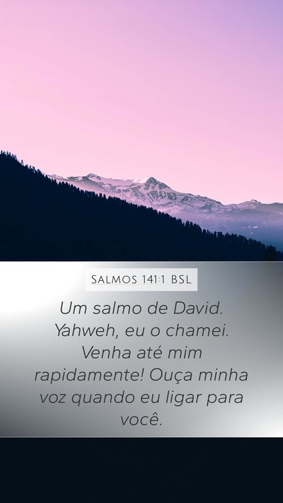 Salmos 141:1 BSL Bible Verse Image
