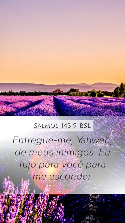 Salmos 143:9 BSL Bible Verse Image