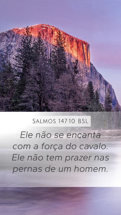 Salmos 147:10 BSL Bible Verse Image